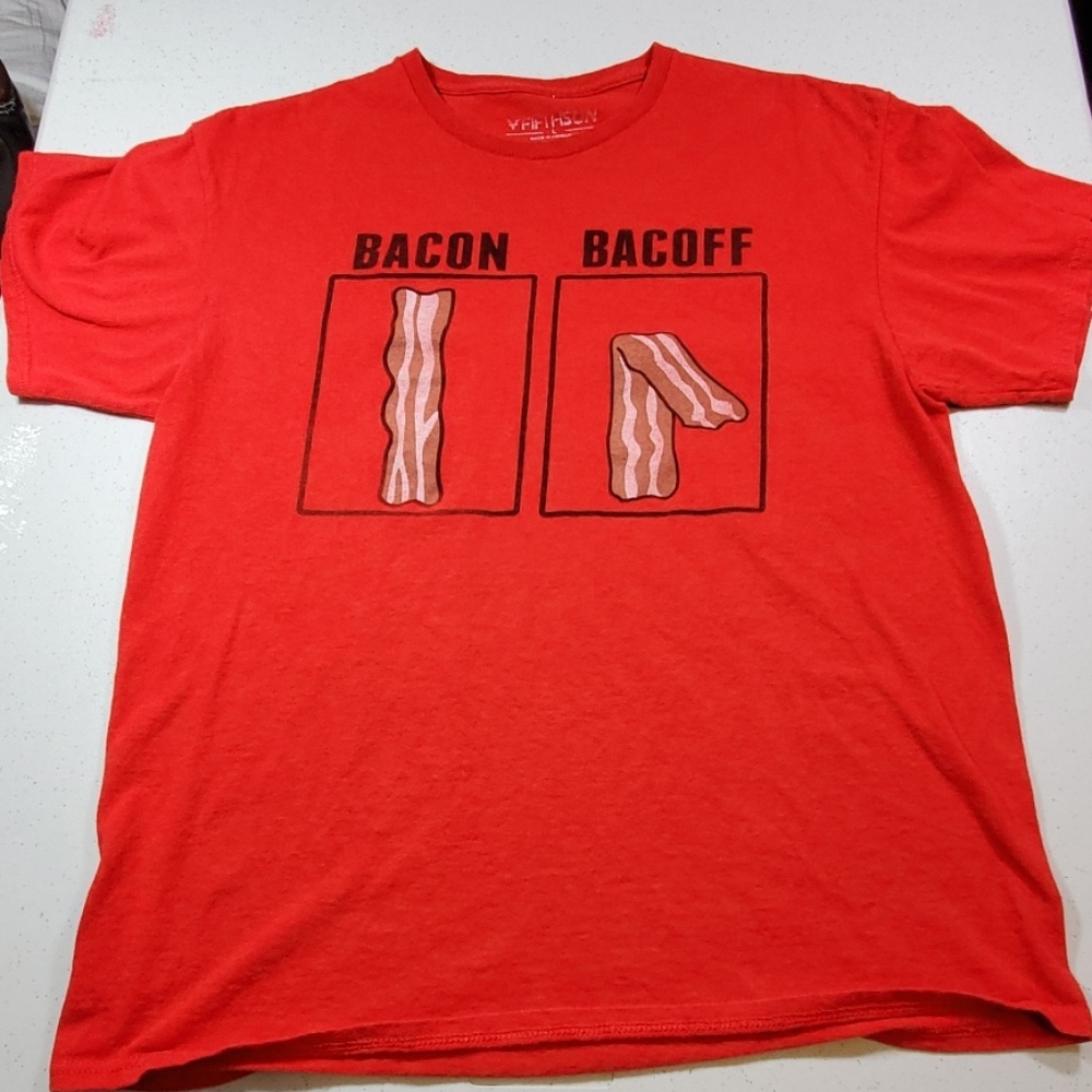 (L) Bacon/Bacoff Short Sleeve Shirt